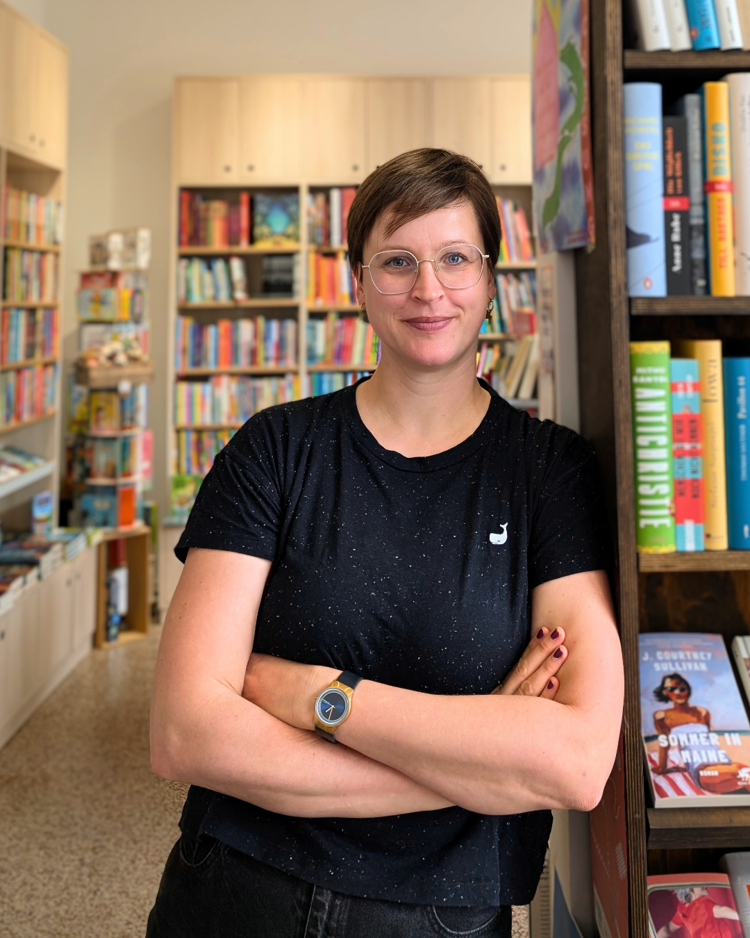 Inhaberin im Buchladen